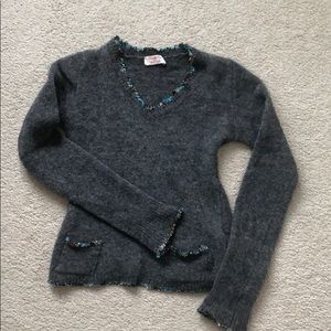 Kaos Mohair V-neck Sweater